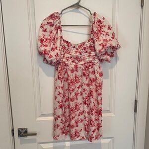 Floral Puff Sleeve Dress